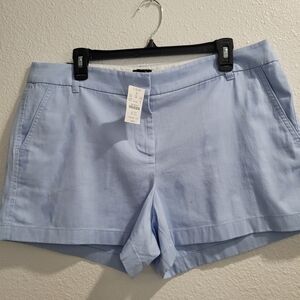 J. Crew Light Blue Women's Linen-Blend Shorts